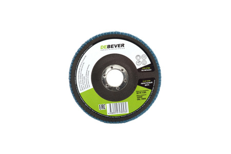 Круг лепестковый Debever 125х22 Al 120С conical 10 шт